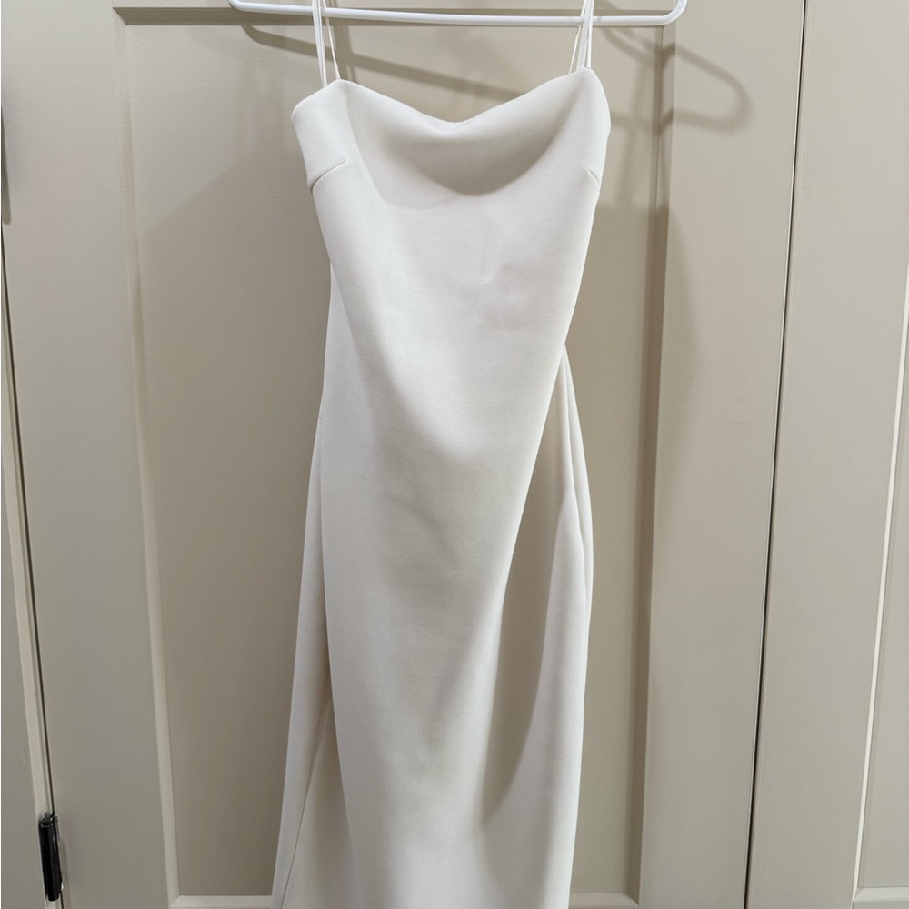 Bec n B White Strapless Dress